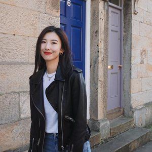 Classic AllSaints Balfern Leather Moto Biker Jacket Black Sz 4